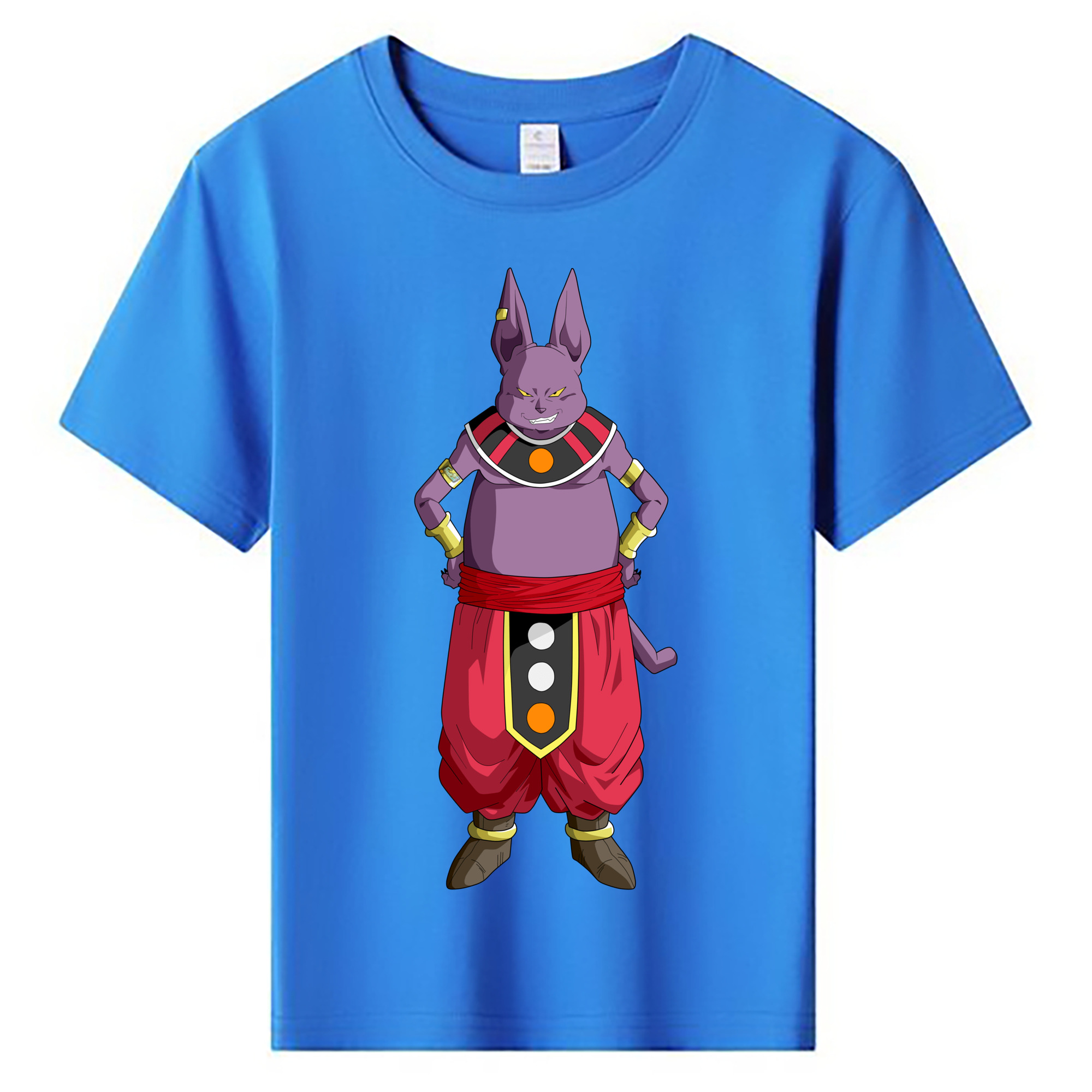 （画像用） ドラゴンボール シャンパ DRAGON BALL Champa 綿100％キッズTシャツ（フロントプリント）